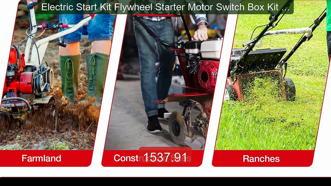 Electric Start Kit Flywheel Starter Motor Switch Box Kit For ... -- Amazing Value 2026 | Must Have!