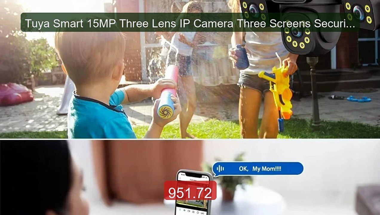 Tuya Smart 15MP Three Lens IP Camera Three Screens Security Au... -- Best Buy 2026 | Great Quality!