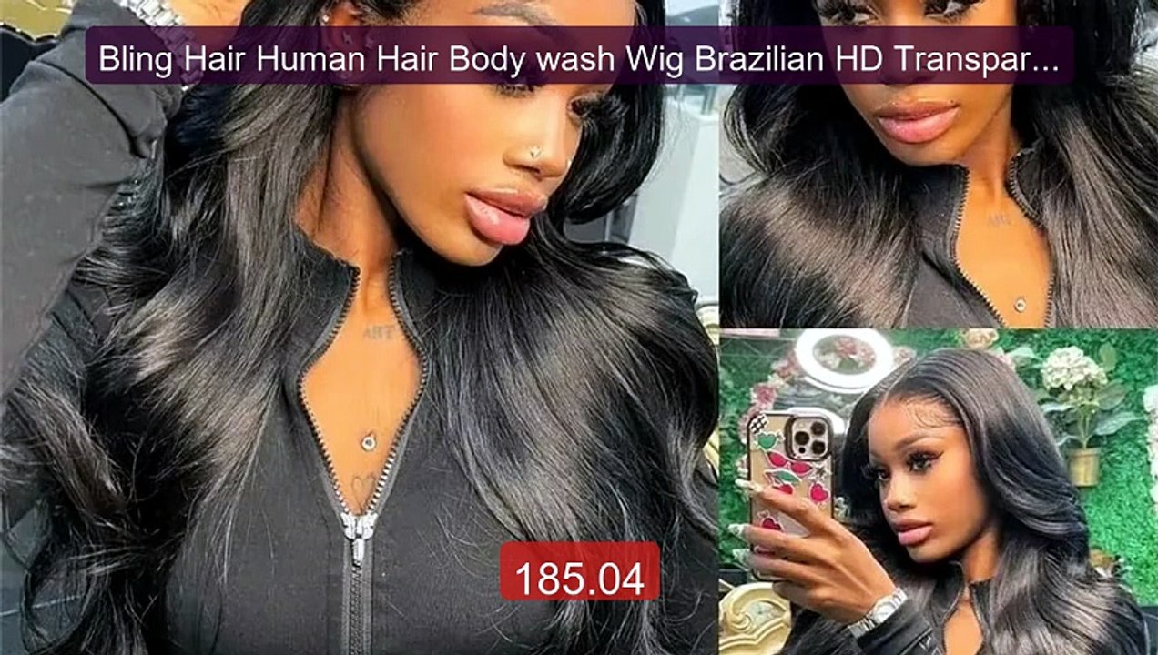 Bling Hair Human Hair Body wash Wig Brazilian HD Transparent ... -- Amazing Value 2026 | Must Have!