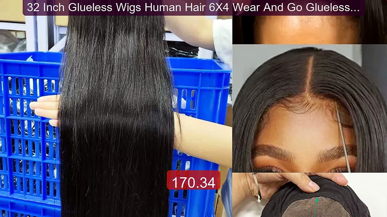32 Inch Glueless Wigs Human Hair 6X4 Wear And Go Glueless Hum... -- Amazing Value 2026 | Must Have!