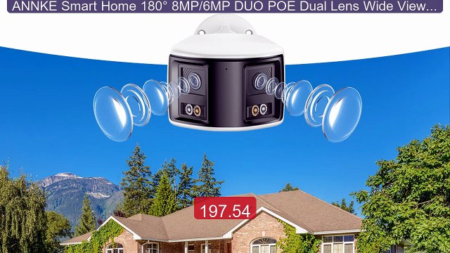 ANNKE Smart Home 180° 8MP/6MP DUO POE Dual Lens Wide View O... Top Pick 2026 | Unbeatable Price!
