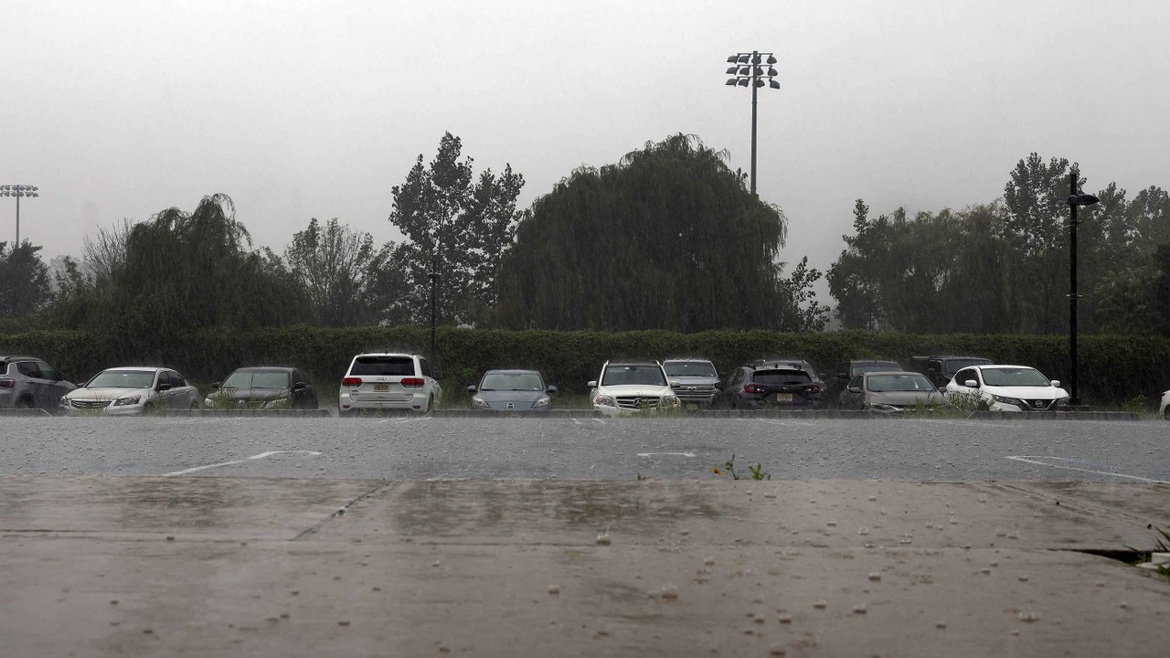 La tormenta que hizo que se suspendiera el entrenamiento de España