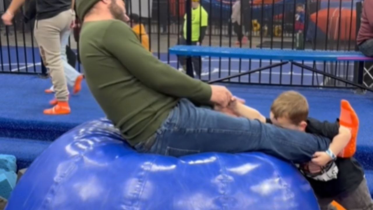 Toddler Takes A Bounce And Pops Right Back Up