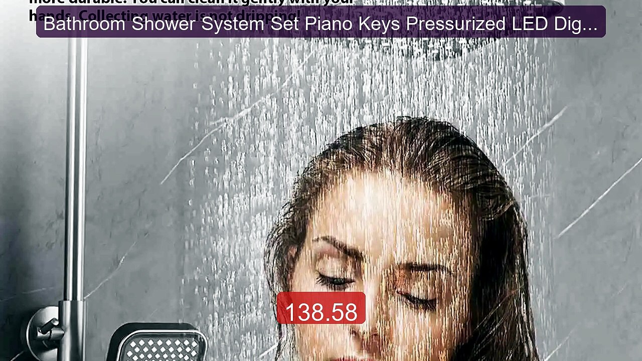 Bathroom Shower System Set Piano Keys Pressurized LED Digital ... -- Best Buy 2026 | Great Quality!