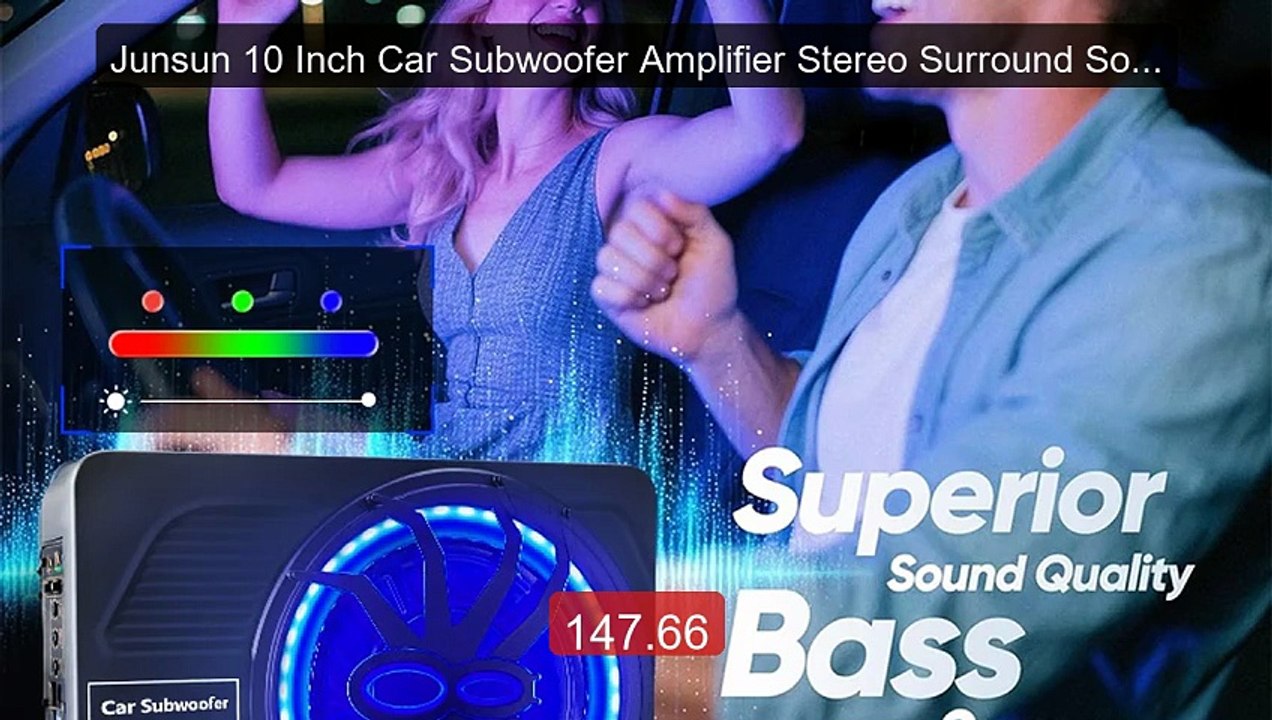 Junsun 10 Inch Car Subwoofer Amplifier Stereo Surround Sound C... -- Best Buy 2026 | Great Quality!