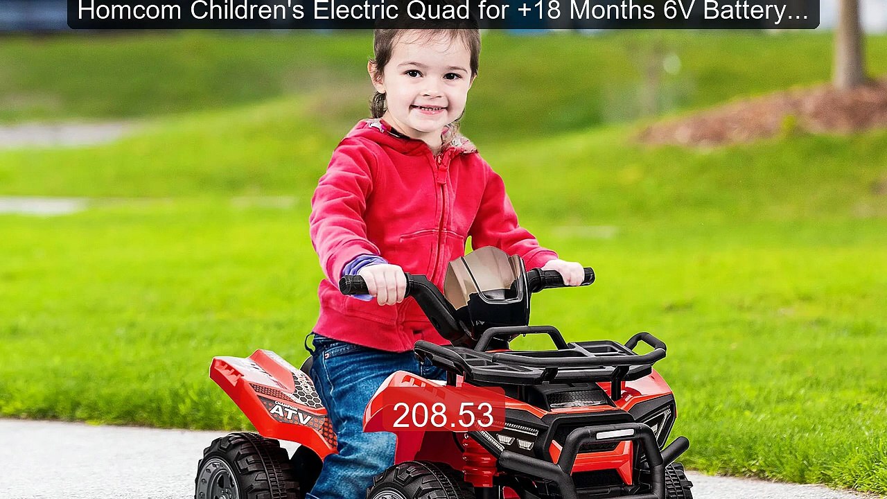 Homcom Children's Electric Quad for +18 Months 6V Battery-Powe... -- Hot Deal 2026 | Limited Offer!