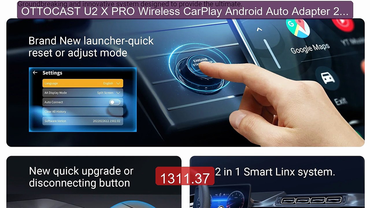 OTTOCAST U2 X PRO Wireless CarPlay Android Auto Adapter 2 in1 ... -- Best Buy 2026 | Great Quality!
