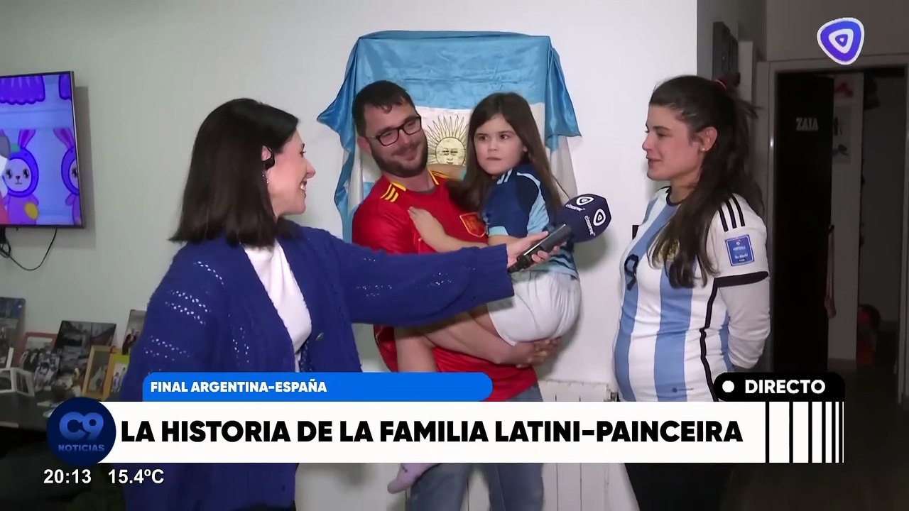 Ella es argentina, él es español y su hija nació en España: así vivirán la final desde Bahía Blanca