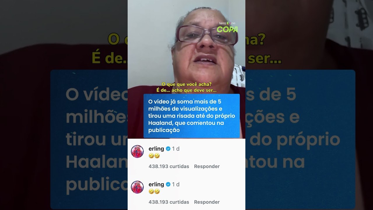 ‘Esting Aland?’ Haaland reage a vídeo viral de brasileira tentando ler seu nome #shorts