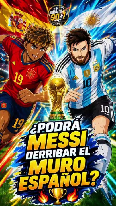 ¿Podrá la Argentina de MESSI derribar el MURO ESPAÑOL de Yamal? 🏆🔥  #mundial2026 #futbol