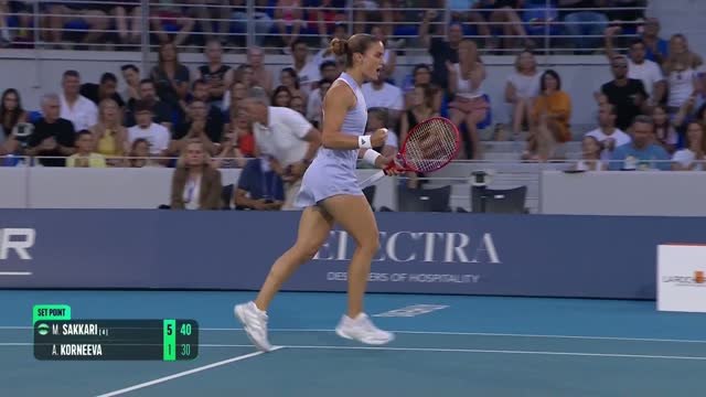 Athènes - Sakkari s’éclate devant son public