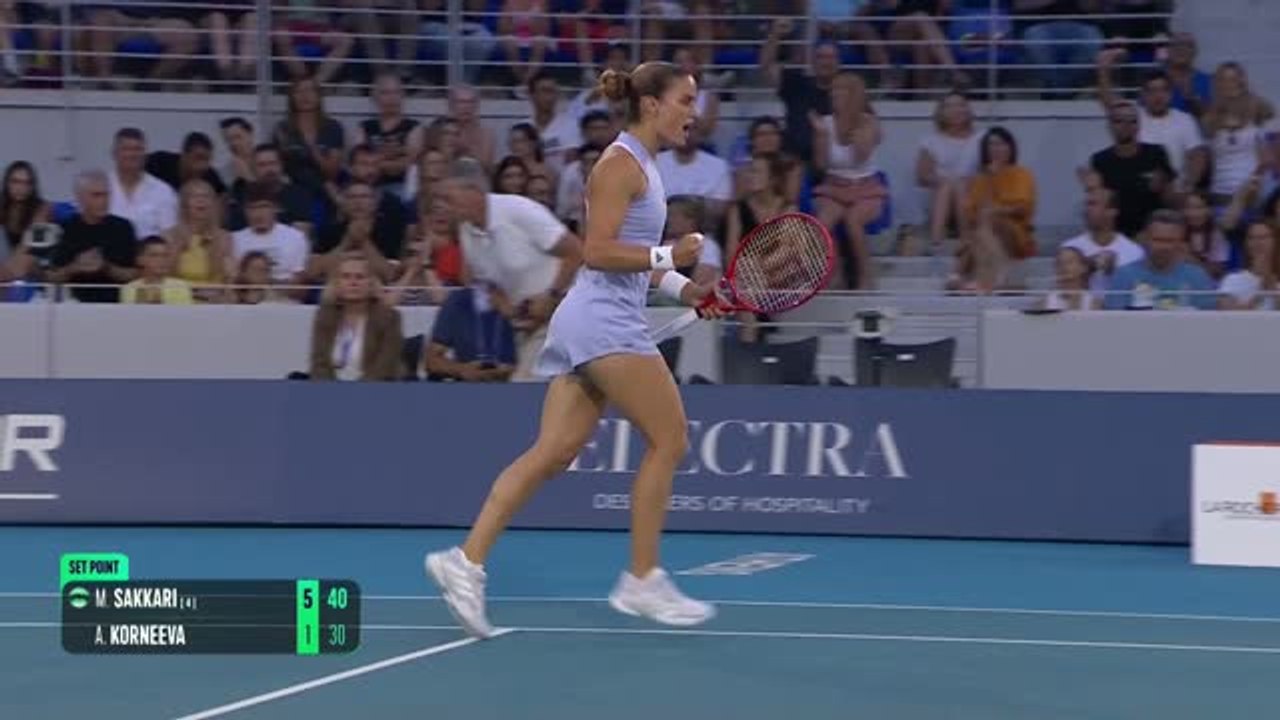 Athènes - Sakkari s’éclate devant son public