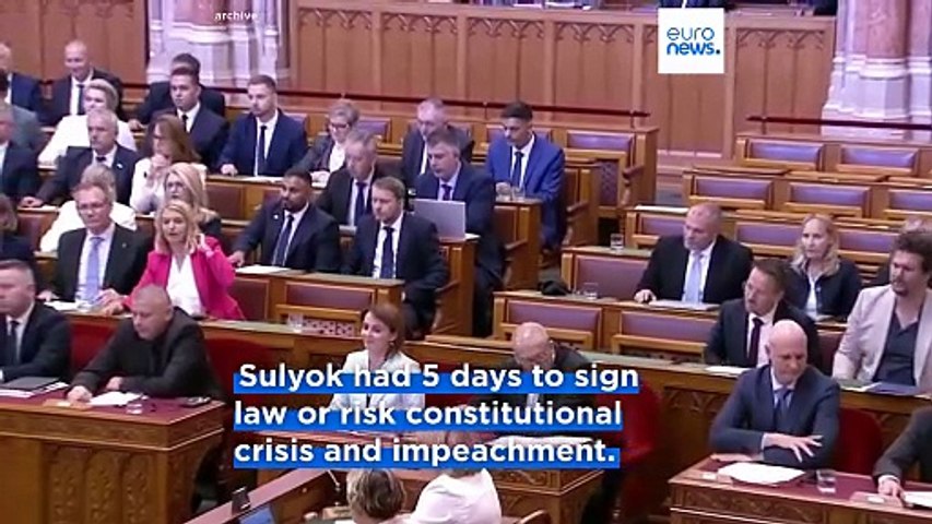 Hungarian president Tamás Sulyok signs constitutional amendment ending his own mandate