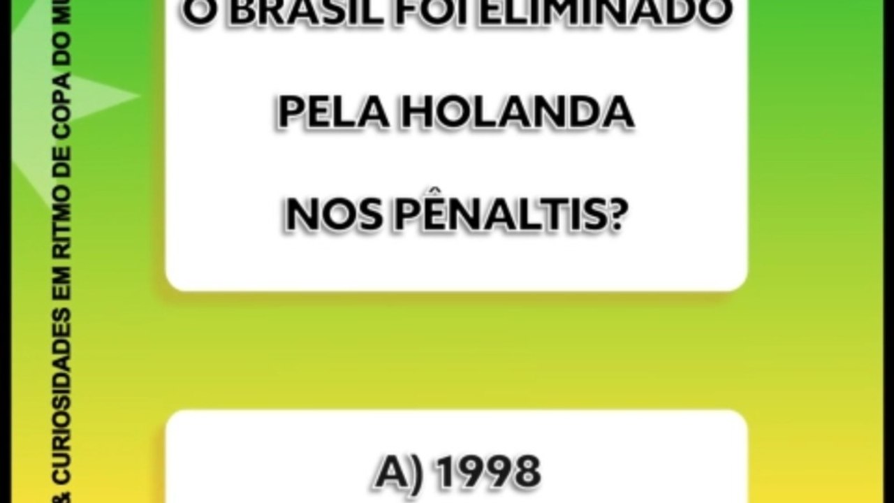 Quiz 33 - BRASIL RUMO AO HEXA!