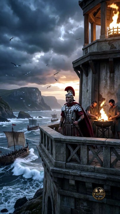 🌊 Before GPS, one Roman lighthouse guided entire fleets across dangerous seas.