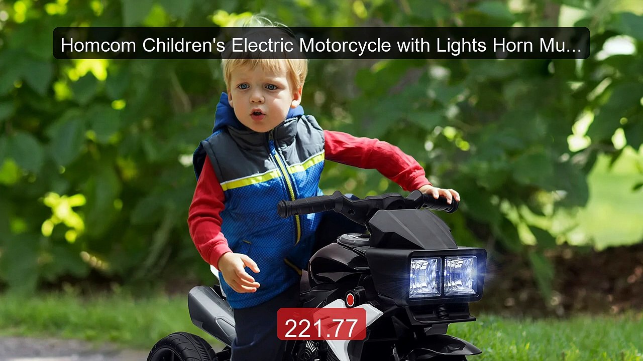 Homcom Children's Electric Motorcycle with Lights Horn Music W... -- Hot Deal 2026 | Limited Offer!