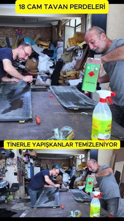 18 Tinerle Yapışkanlar Temizlendi Sağlık Konusu SunRoof Cam Tavan Perde Temizliği Bülent Usta Tel 🢃