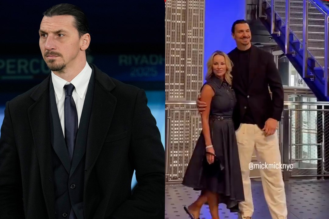 Zlatan Ibrahimović comparte un momento especial con su pareja Helena durante su visita al Empire State Building