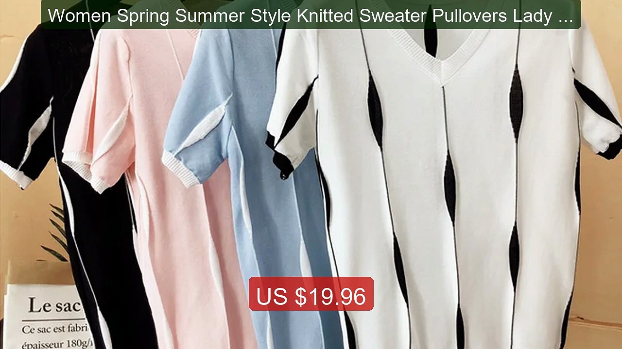 Women Spring Summer Style Knitted Sweater Pullovers Lady Casual pa... -- Best Deal 2026 | Shop Now!