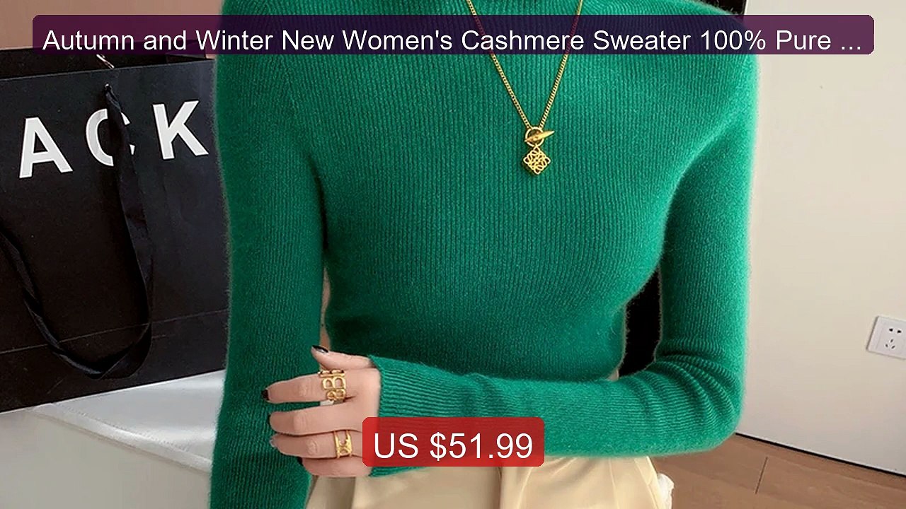 Autumn and Winter New Women's Cashmere Sweater 100% Pure Cashm... -- Best Buy 2026 | Great Quality!