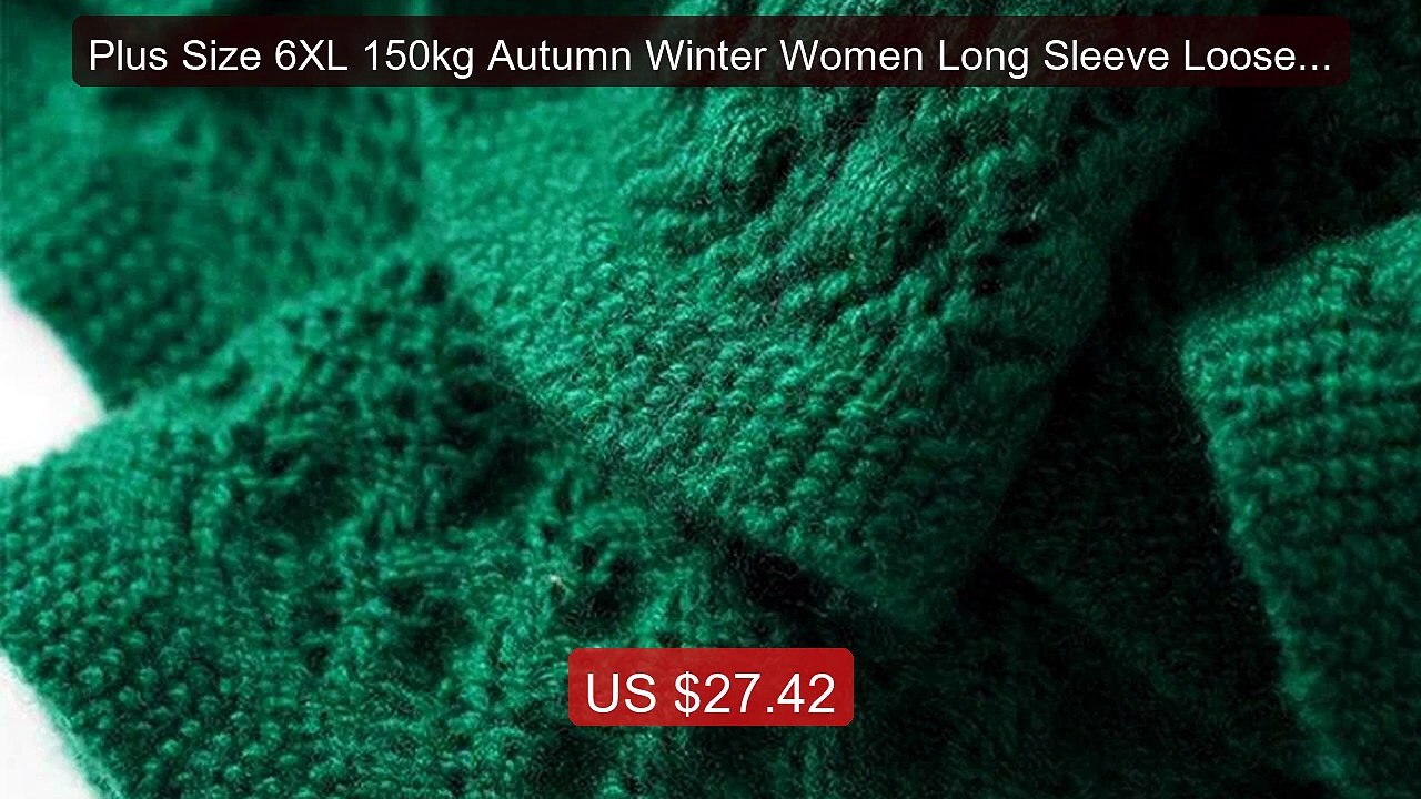 Plus Size 6XL 150kg Autumn Winter Women Long Sleeve Loose Sol... -- Amazing Value 2026 | Must Have!