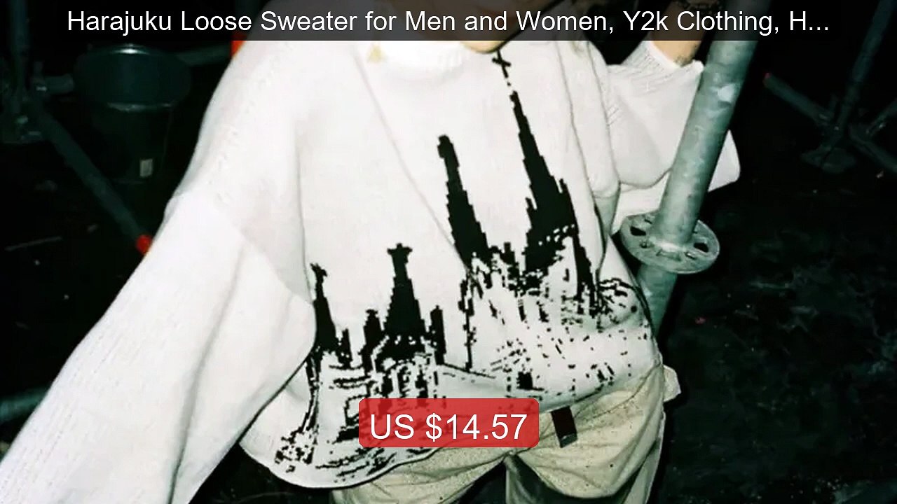 Harajuku Loose Sweater for Men and Women, Y2k Clothing, Hip-H... -- Amazing Value 2026 | Must Have!