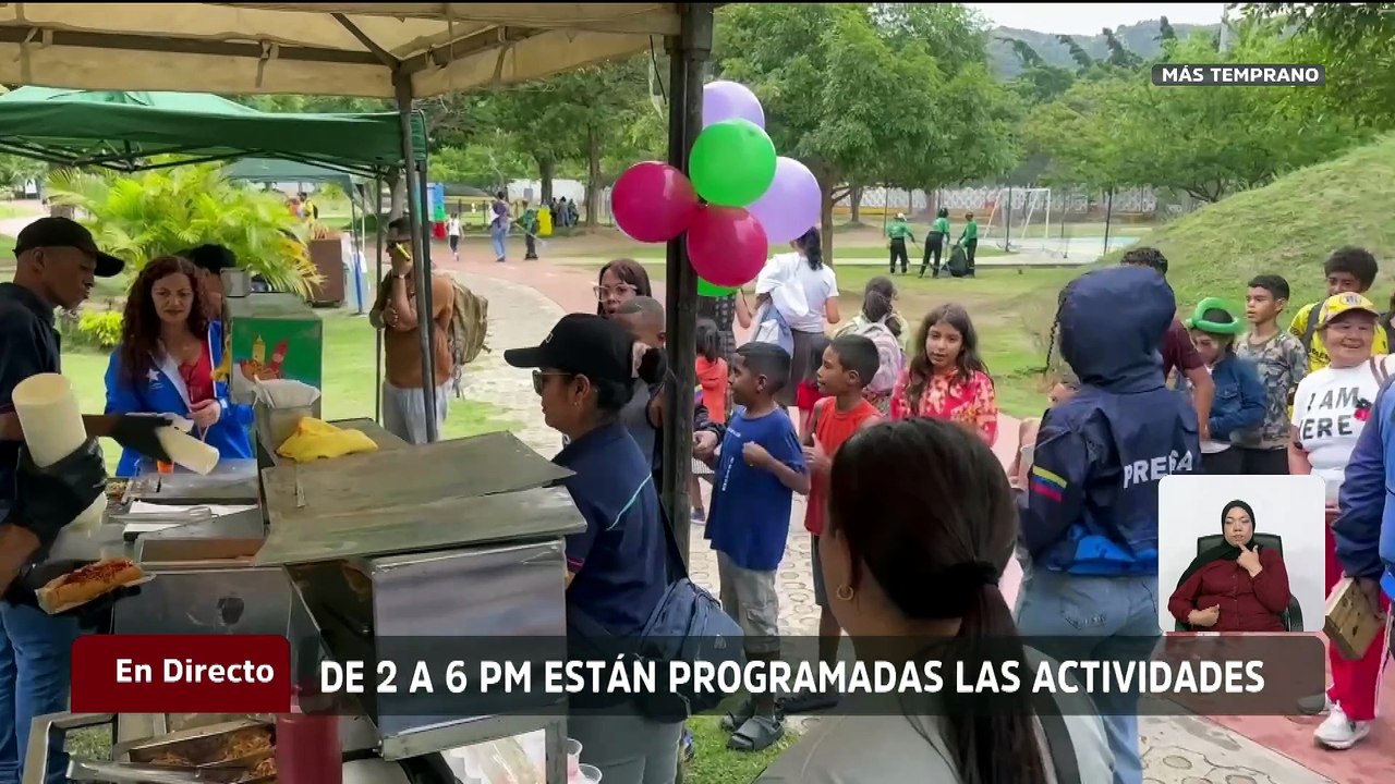 Habilitan zonas especiales para el juego y el disfrute de los niños en Caracas