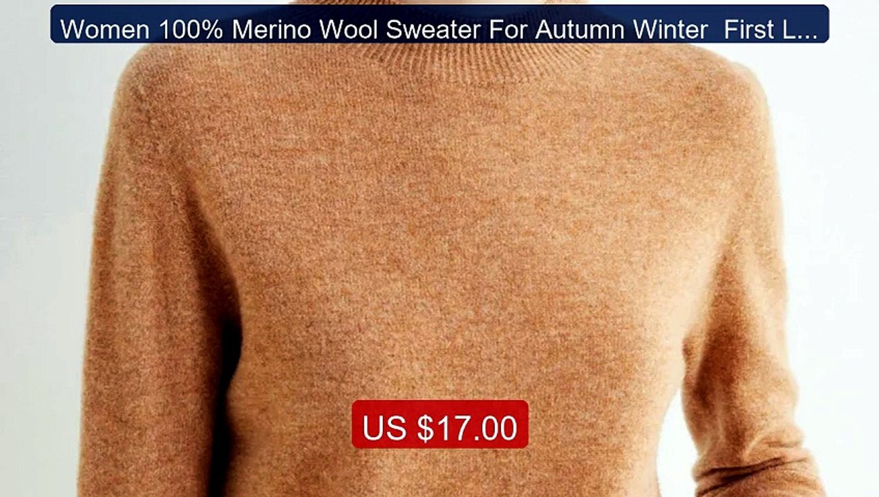 Women 100% Merino Wool Sweater For Autumn Winter  First Line Seamle... -- Top Rated 2026 | Buy Now!
