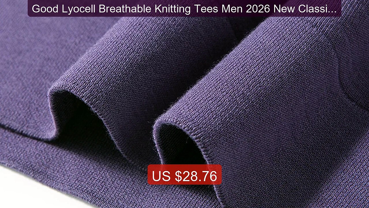 Good Lyocell Breathable Knitting Tees Men 2026 New Classic So... -- Amazing Value 2026 | Must Have!