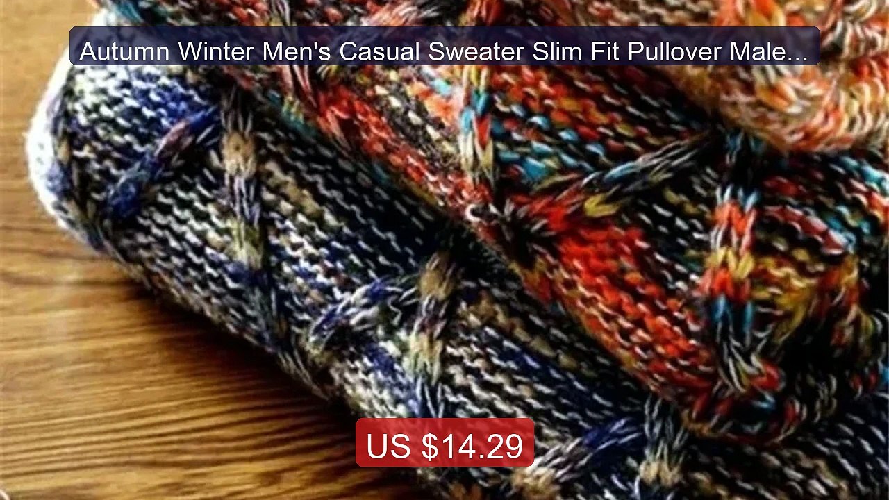 Autumn Winter Men's Casual Sweater Slim Fit Pullover Male Long Sle... -- Best Deal 2026 | Shop Now!