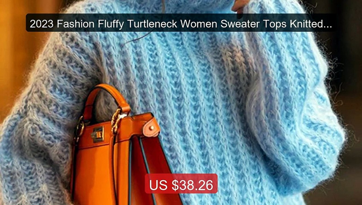 2023 Fashion Fluffy Turtleneck Women Sweater Tops Knitted Casual W... -- Best Deal 2026 | Shop Now!