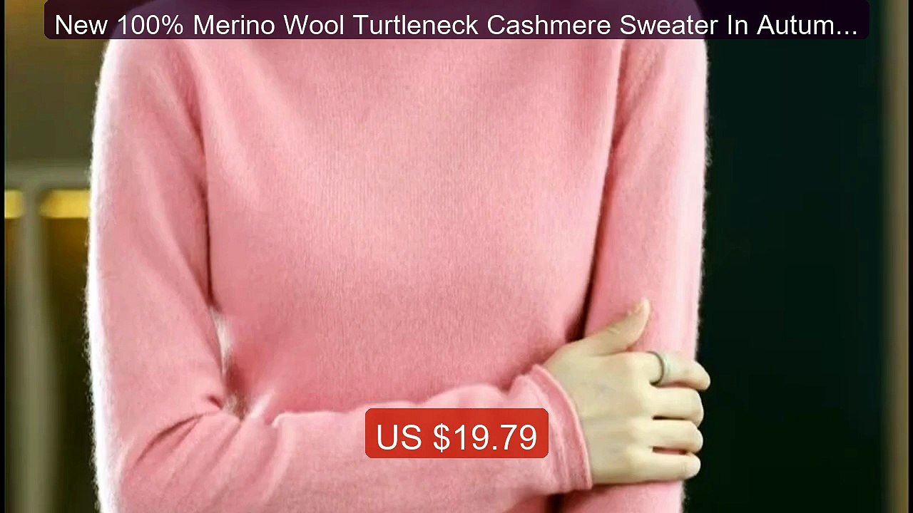 New 100% Merino Wool Turtleneck Cashmere Sweater In Autumn And... -- Hot Deal 2026 | Limited Offer!