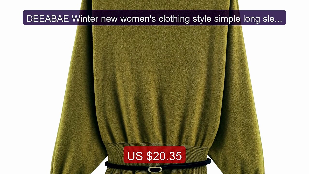 DEEABAE Winter new women's clothing style simple long sleeved... -- Amazing Value 2026 | Must Have!