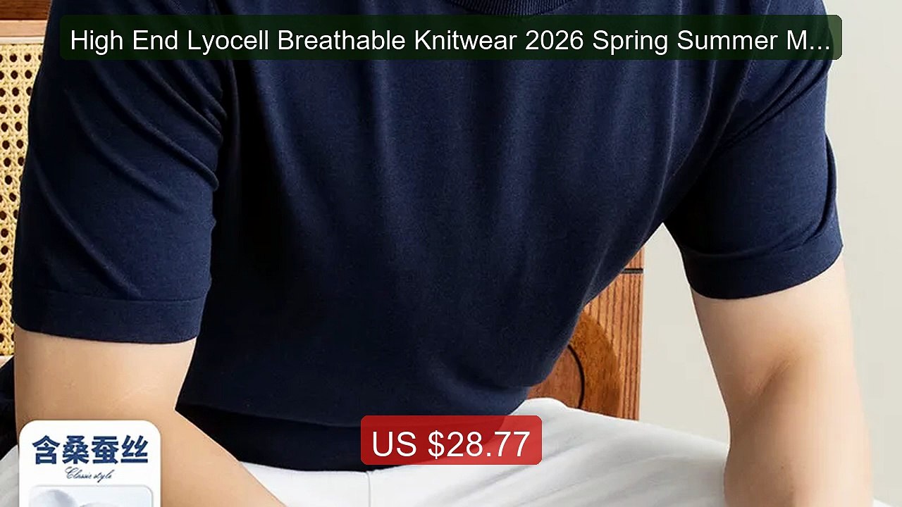 High End Lyocell Breathable Knitwear 2026 Spring Summer Men S... -- Amazing Value 2026 | Must Have!