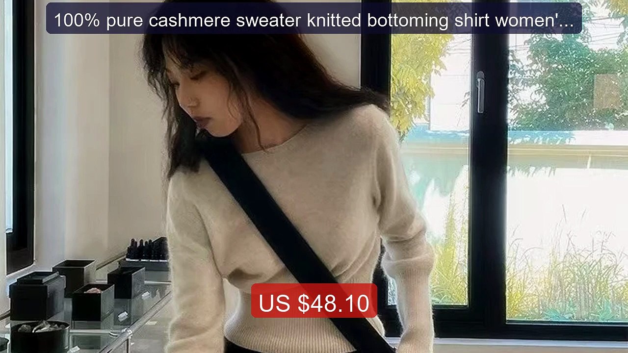 100% pure cashmere sweater knitted bottoming shirt women's ... -- Top Pick 2026 | Unbeatable Price!