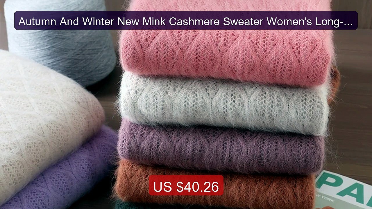 Autumn And Winter New Mink Cashmere Sweater Women's Long-Sleeved Ho... -- Top Rated 2026 | Buy Now!
