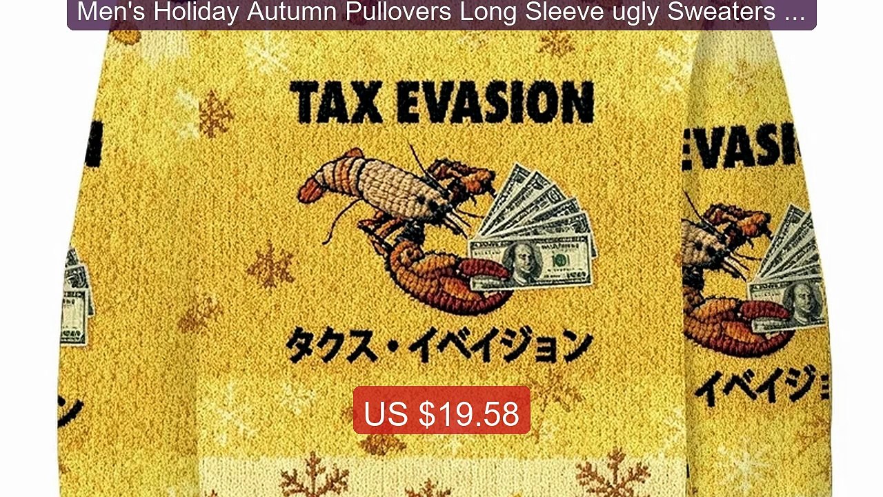 Men's Holiday Autumn Pullovers Long Sleeve ugly Sweaters New Y... -- Hot Deal 2026 | Limited Offer!
