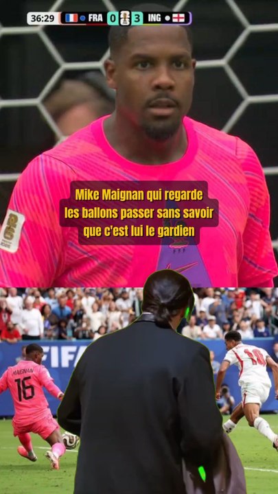 Mike Maignan qui regarde les ballons passer 😅