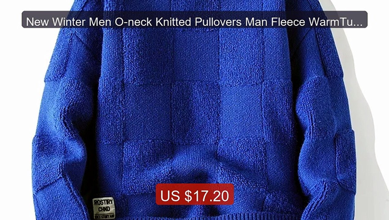 New Winter Men O-neck Knitted Pullovers Man Fleece WarmTurt... -- Top Pick 2026 | Unbeatable Price!