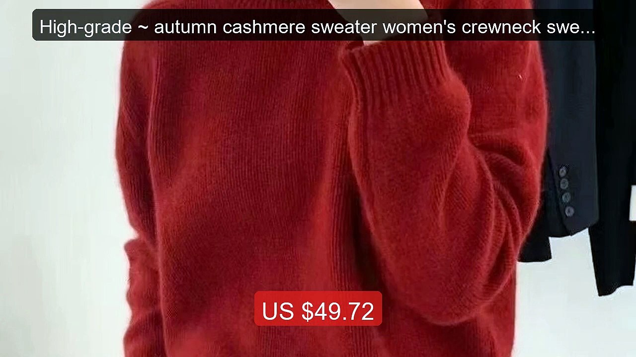 High-grade ~ autumn cashmere sweater women's crewneck sweater ... -- Hot Deal 2026 | Limited Offer!