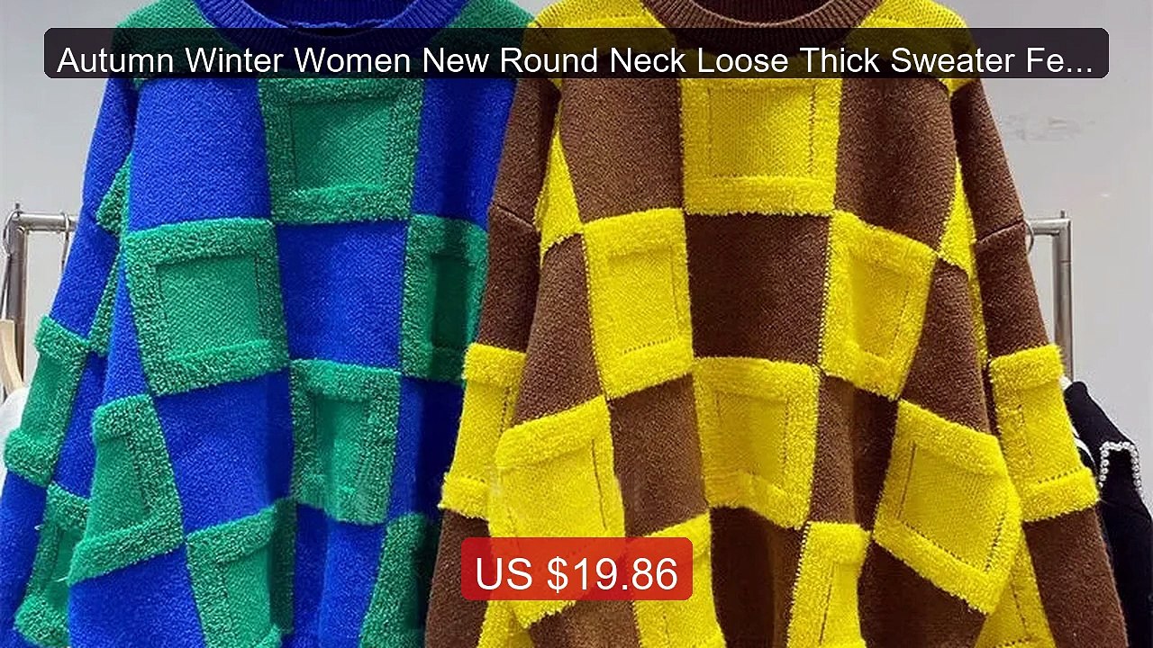 Autumn Winter Women New Round Neck Loose Thick Sweater Female ... -- Hot Deal 2026 | Limited Offer!