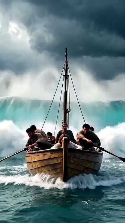 ⛵ Jesús Salva a los que Están en la Barca | El Milagro que Calmó la Tormenta | Historia Bíblica Inspiradora