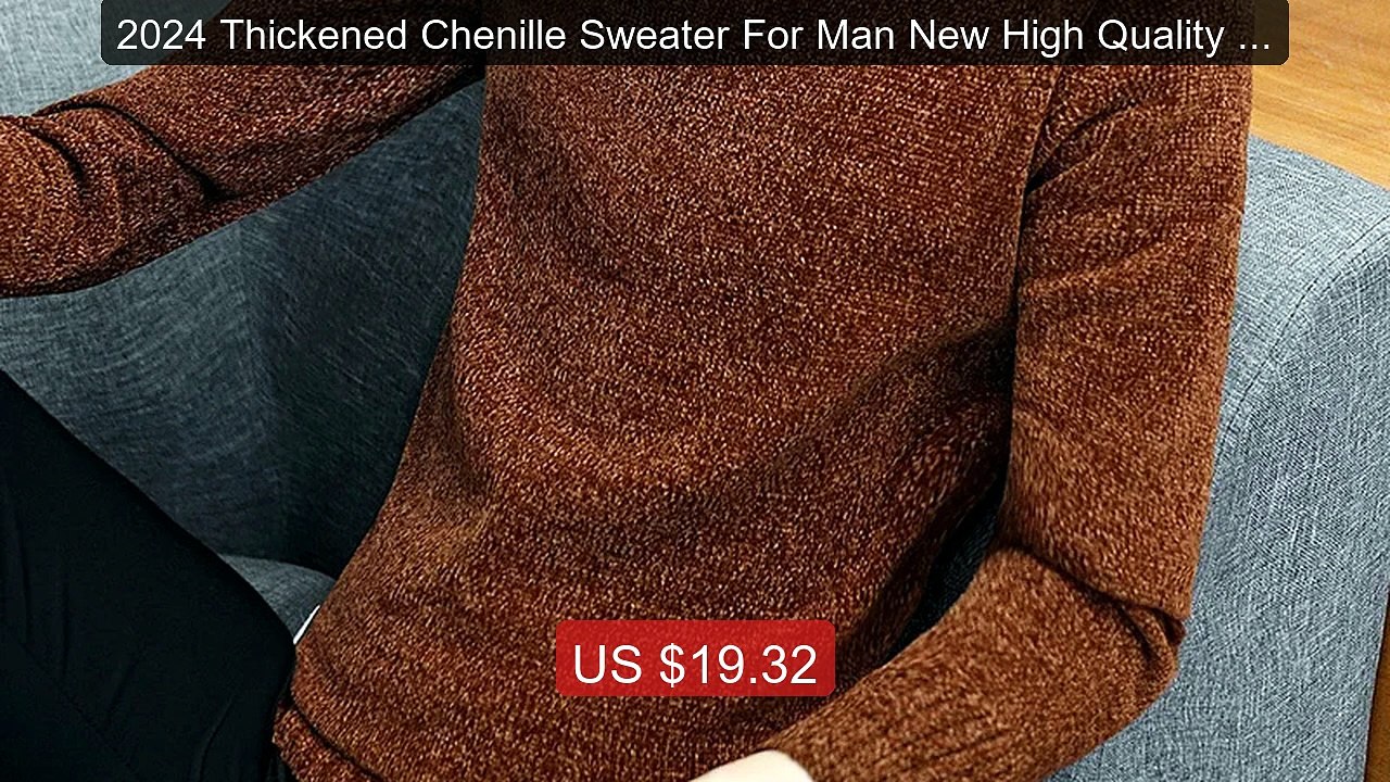 2024 Thickened Chenille Sweater For Man New High Quality Wi... -- Top Pick 2026 | Unbeatable Price!