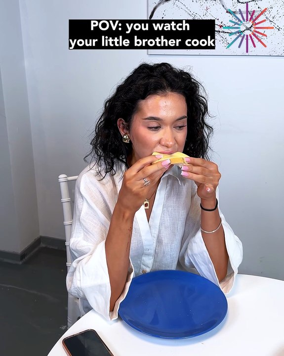The surprises of watching your little brother cook