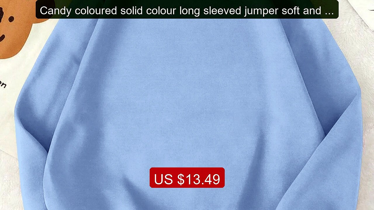 Candy coloured solid colour long sleeved jumper soft and sk... -- Top Pick 2026 | Unbeatable Price!