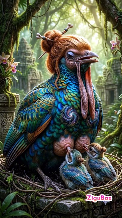 Mind-Blowing: The Most Beautiful and Unique Mammal Bird You’ve Ever Seen! #UniqueBird #AmazingAIArt #ViralShorts #ZiguBaz Khyaa TV