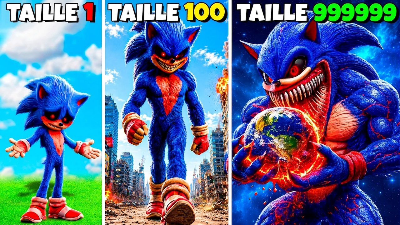 On rend SONIC.EXE le plus grand dans GTA 5 ! (mod Shin Sonic)