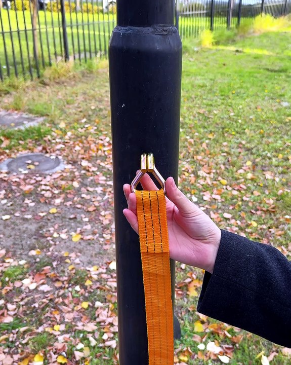How to fasten a strap tightly to any post!