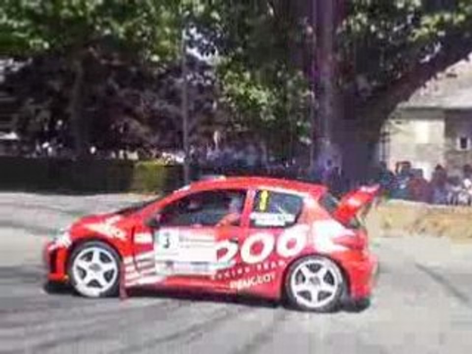 Guebey 206 WRC Rallye Rouergue 2008 à Moyrazès