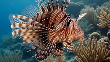 Lionfish : The stunning predator adorned with elegant spines